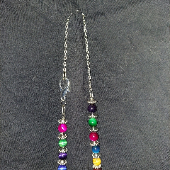 Multicolor Beaded Necklace - Picture 3 of 5